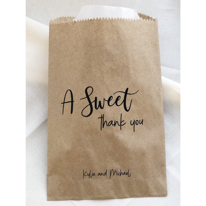 Bridal shower Favors Wedding Favor Bags A Sweet Thank You Etsy