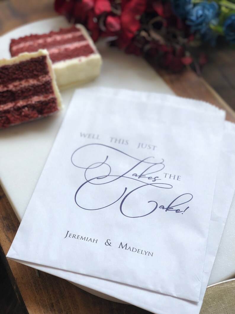 Wax lined Bakery Bags Wedding Cake Bags Cake Box Etsy