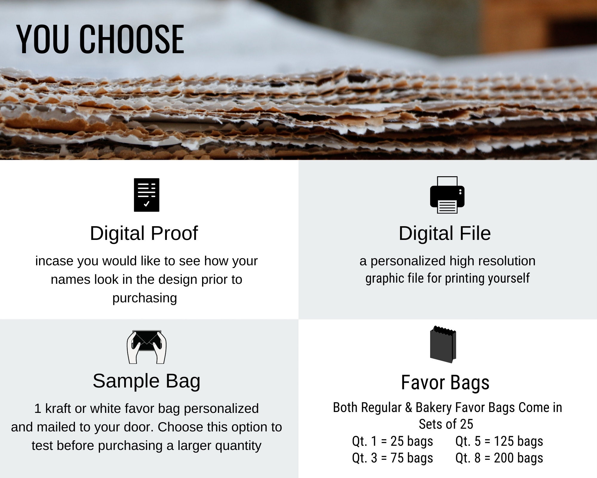 Rustic Wedding Favors Trail Mix Bags Custom Snack Bags Etsy