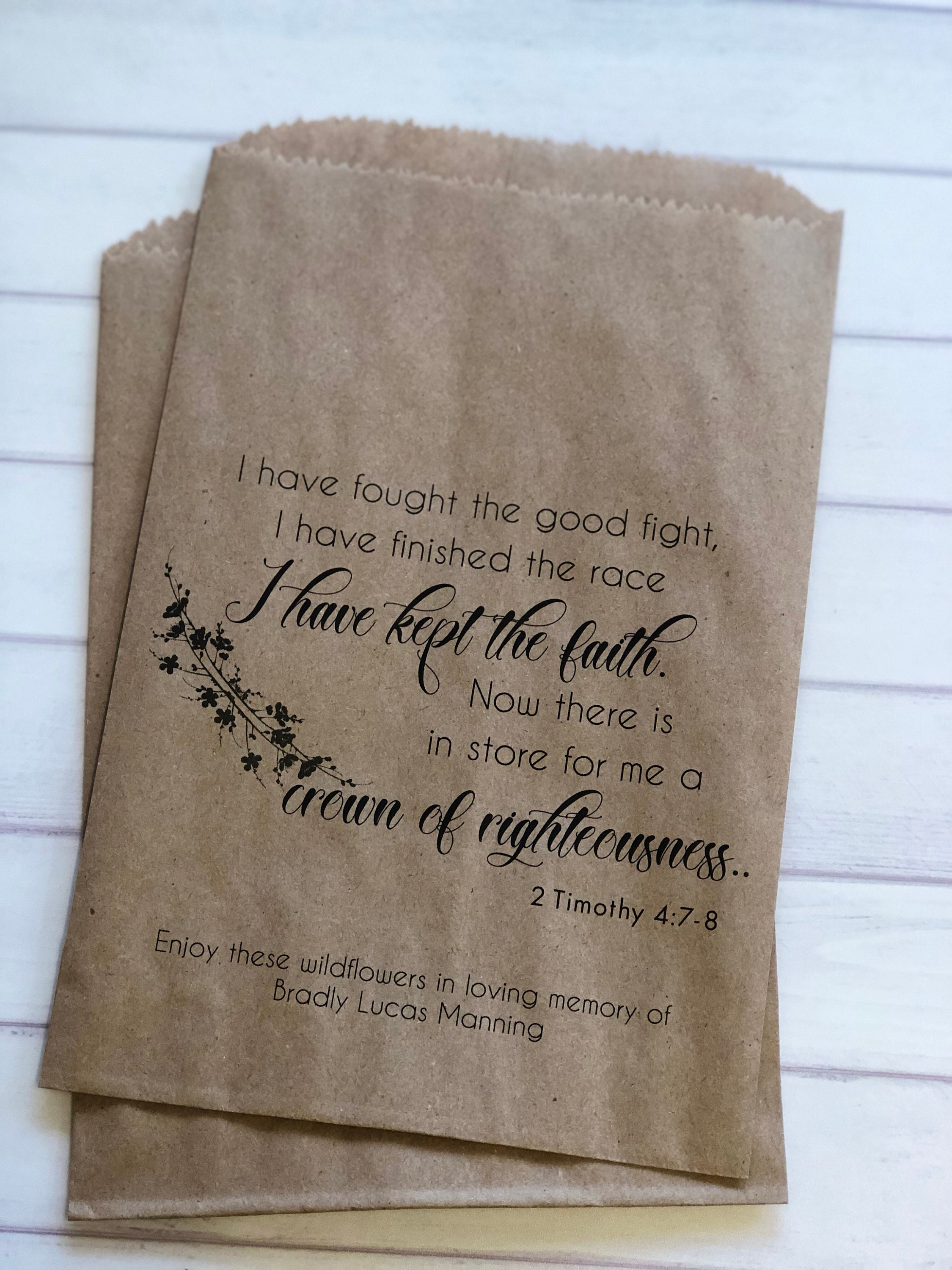 Funeral Favors Celebration of Life Favors Christian Sympathy Etsy