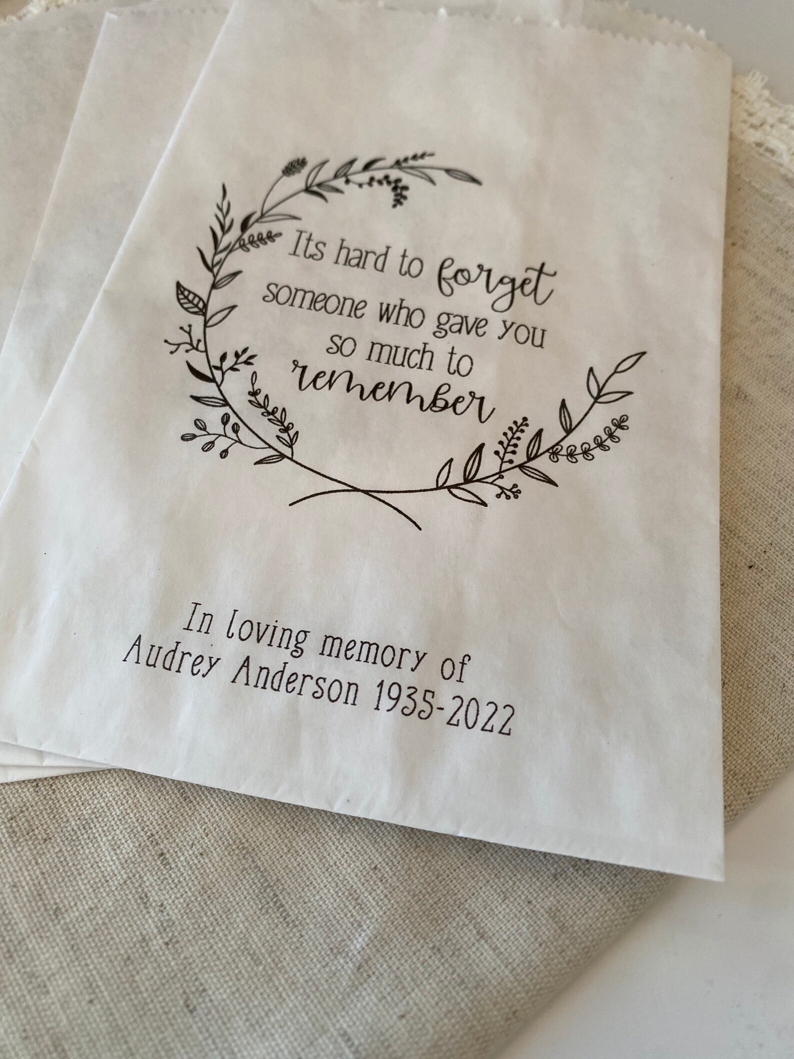 Funeral Favors Celebration of Life Favors Memorial Favors - Etsy