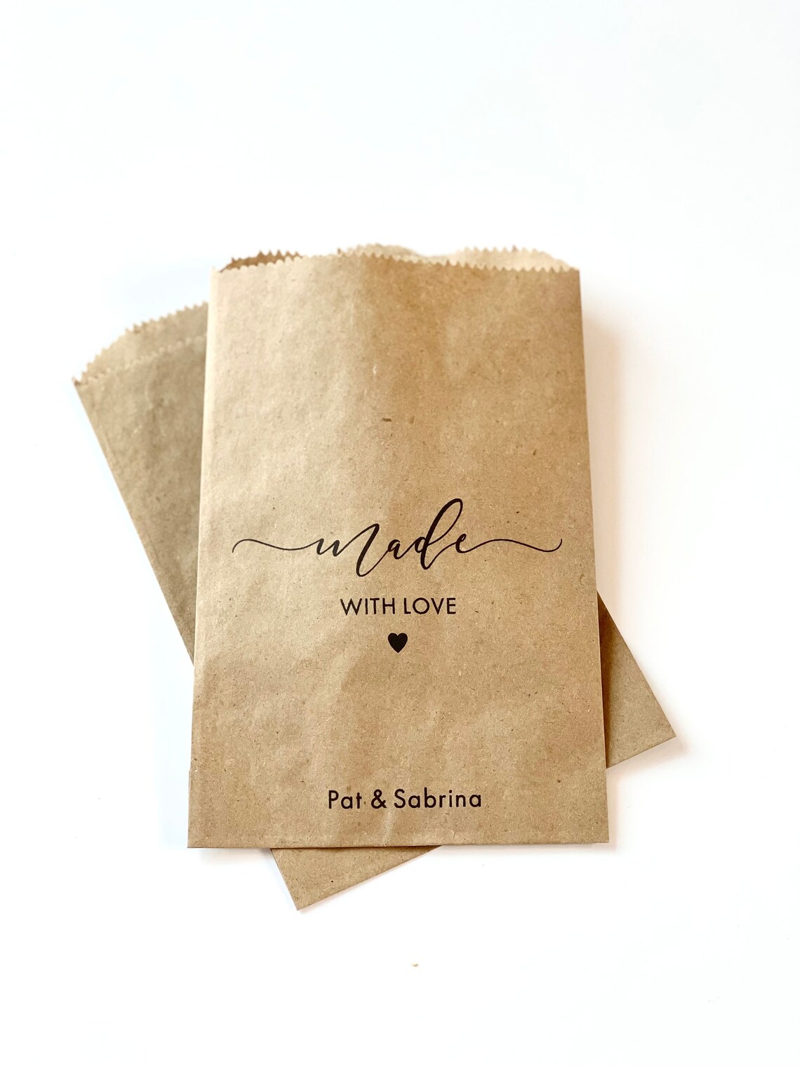 Bridal Shower Cookie Bags Made With Love Treat Bags Wedding Etsy