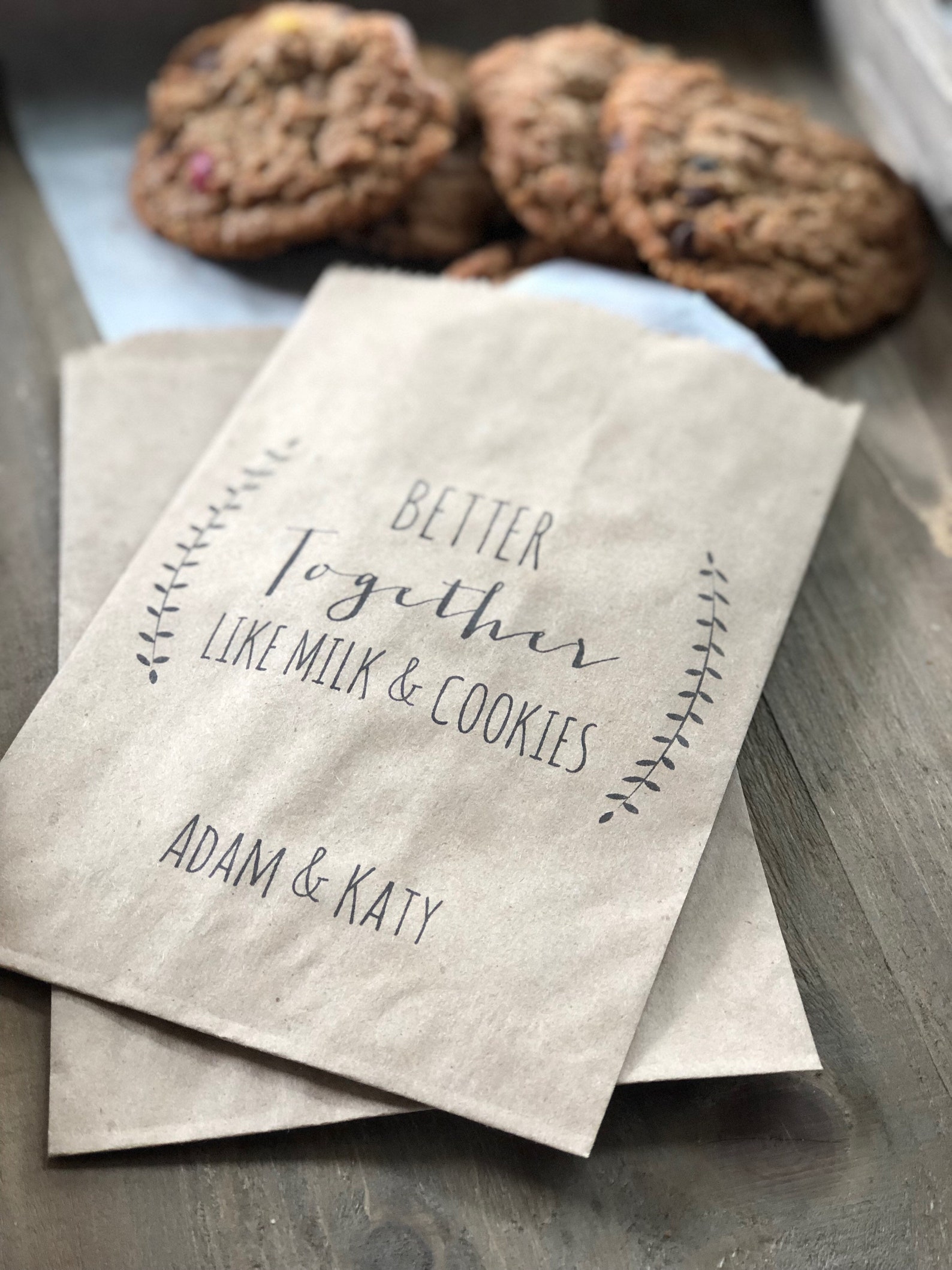 Bridal Shower Cookie Bags Wedding Cookie Bag Wedding Favor Etsy