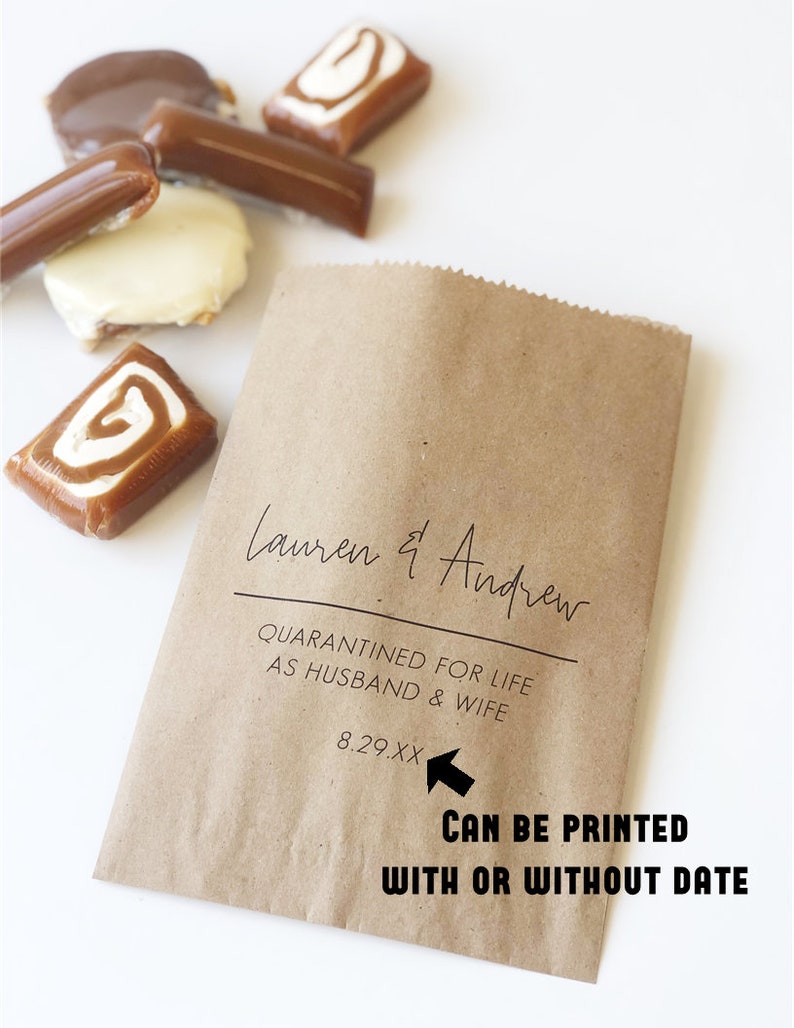 Wedding Favors Custom Treat Bags Goodie Bags Name Bags Etsy