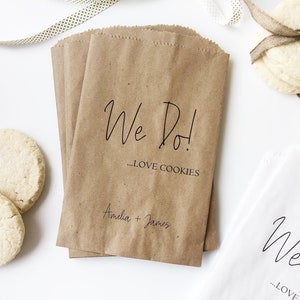 Wedding cookie Bags, Personalized Treat Bags for Your Wedding Cookie Bar or Buffet image 5