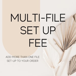 Multi-File Set Up Add-On - Add more than one piece of artwork
