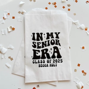Class of 2025 graduation Idea - Graduation Brunch Treats - Senior Party Decorations - Custom Printed Favor Bags - Cookie bags - 25pcs