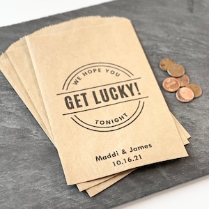Upominki w postaci losów na loterię, spersonalizowane torby na upominki ślubne, wyjątkowe prezenty lotto dla gości, zdrapki, losy na loterię, zestawy 25 sztuk