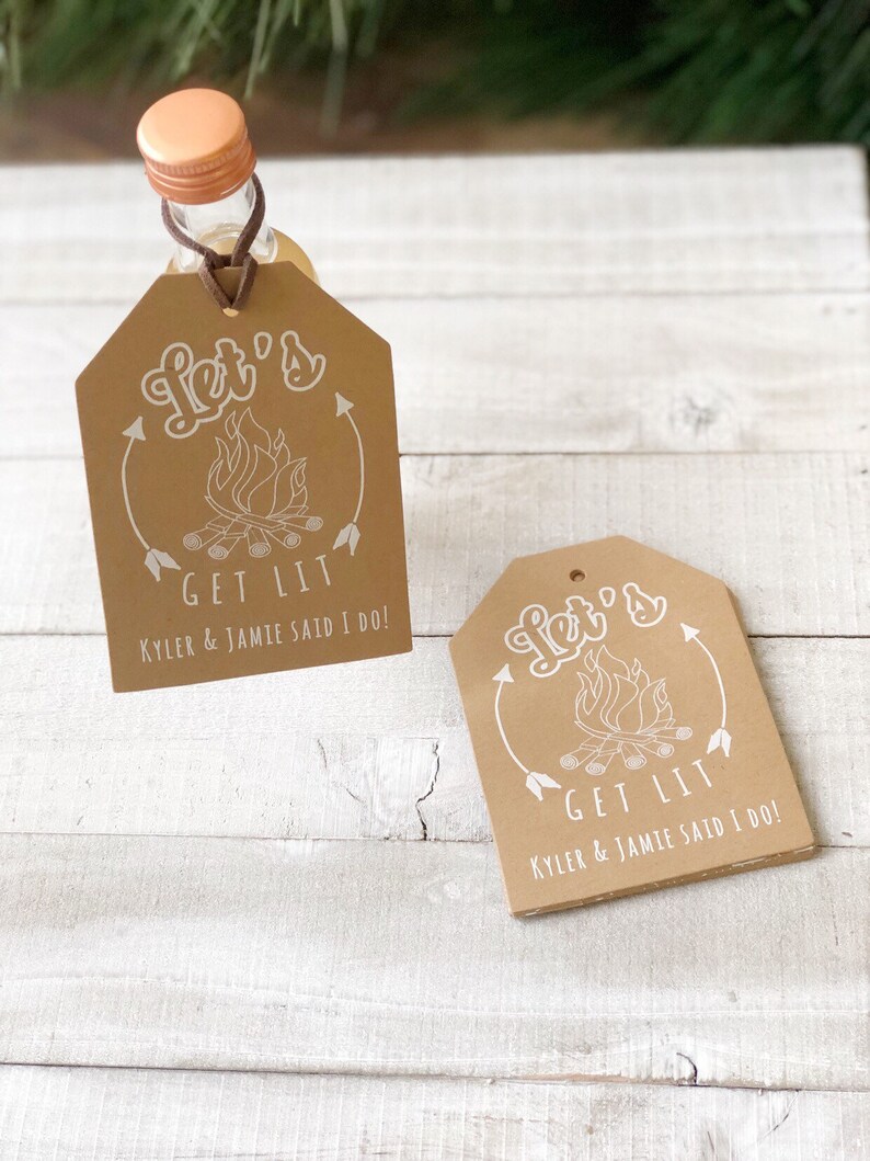 Fire Starter Tags Let's Get Lit Tags Are Perfect for | Etsy