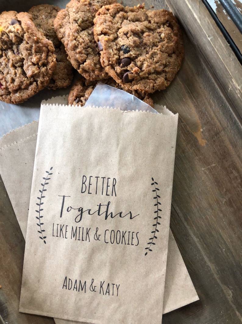 Bridal Shower Cookie Bags Wedding Cookie Bag Wedding Favor Etsy