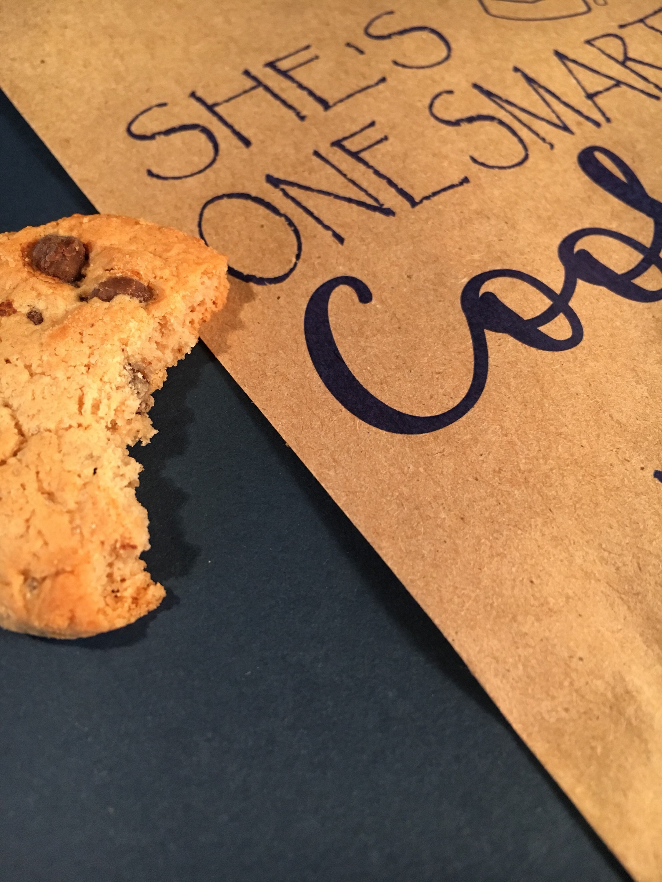 50 Pcs Graduation Cookie Bags - One Smart Cookie Kraft Paper Treat Bags With Windows