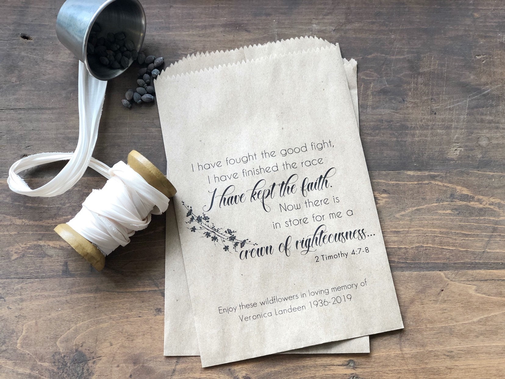 Funeral Favors Celebration of Life Favors Christian Sympathy Etsy Canada