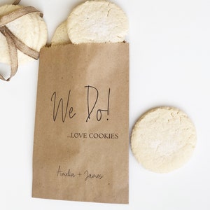Wedding cookie Bags, Personalized Treat Bags for Your Wedding Cookie Bar or Buffet image 3