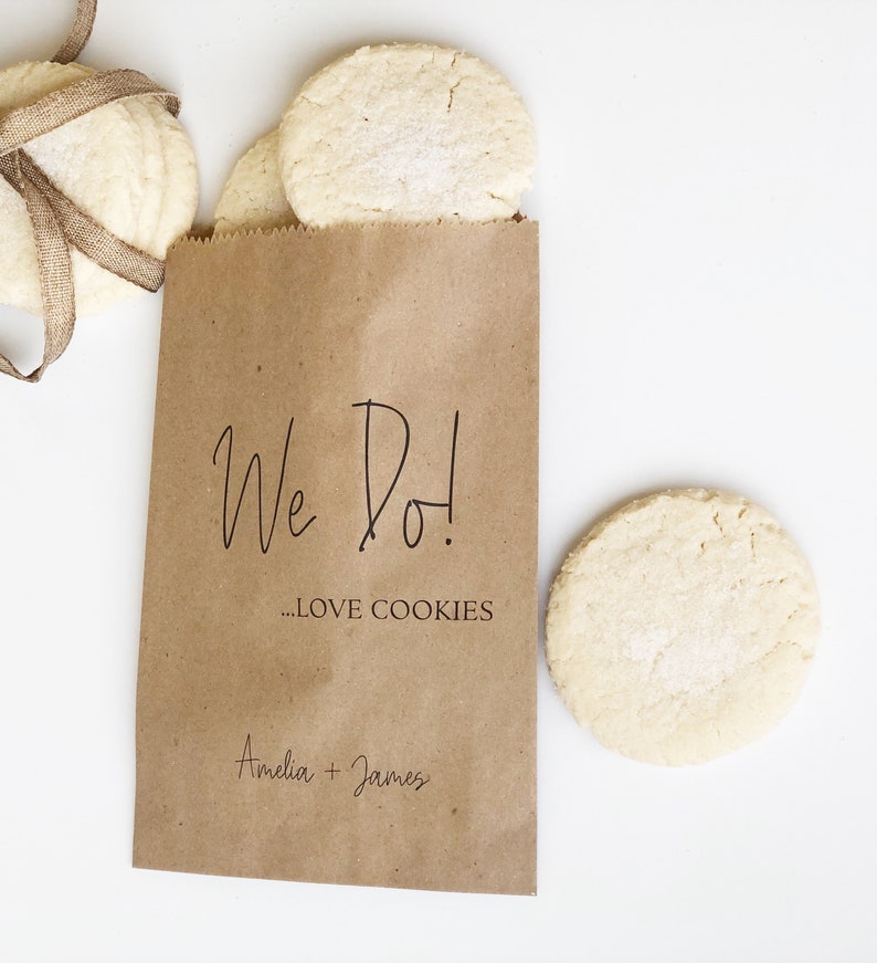 Wedding cookie Bags, Personalized Treat Bags for Your Wedding Cookie Bar or Buffet image 3