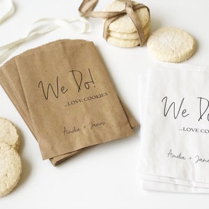 Wedding cookie Bags, Personalized Treat Bags for Your Wedding Cookie Bar or Buffet image 2