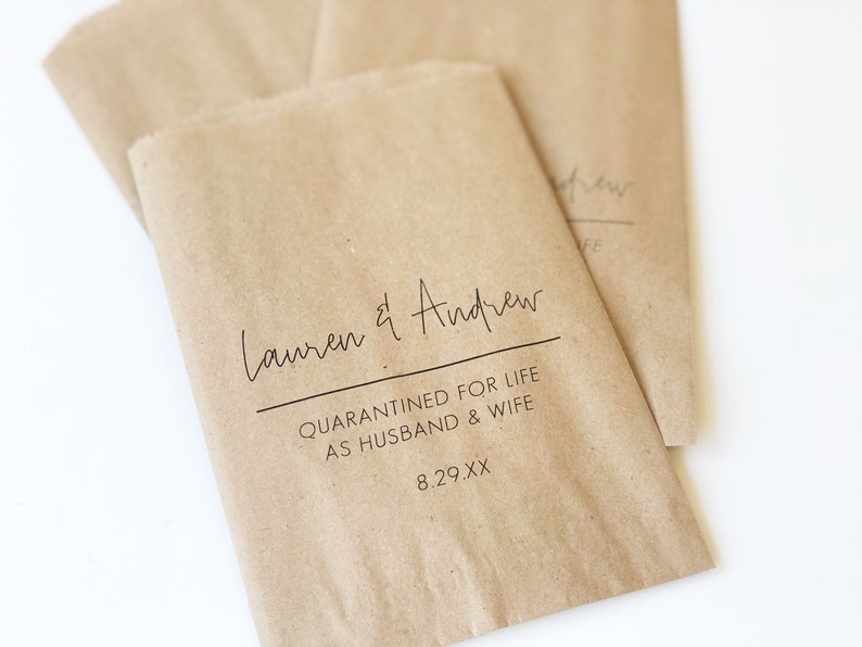 Wedding Favors Custom Treat Bags Goodie Bags Name Bags Etsy