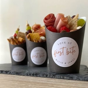 Charcuterie Display Kit - 20 Brown Kraft Paper Cones with Fancy Toothpicks  for Appetizers and Desserts - Wedding and Catered Event Food Holder