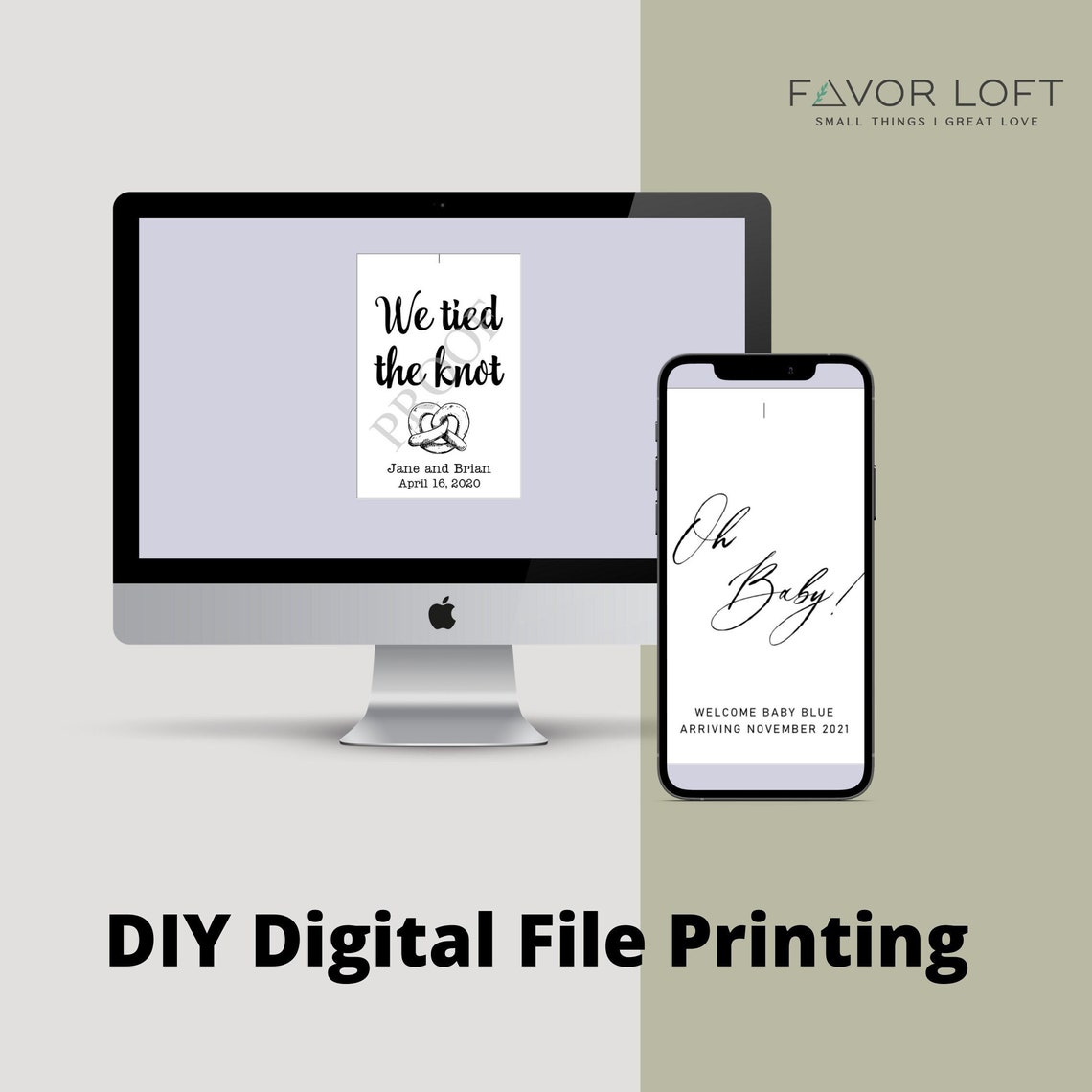 DIY Downloadable Favor File for Printing We Customize and - Etsy