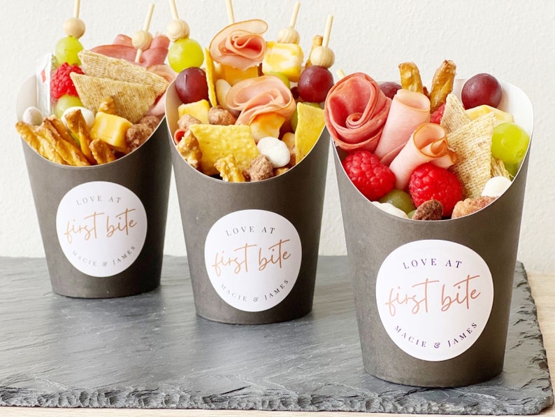 Charcuterie Cups Wedding Reception Snack Cups Snack Boats Etsy
