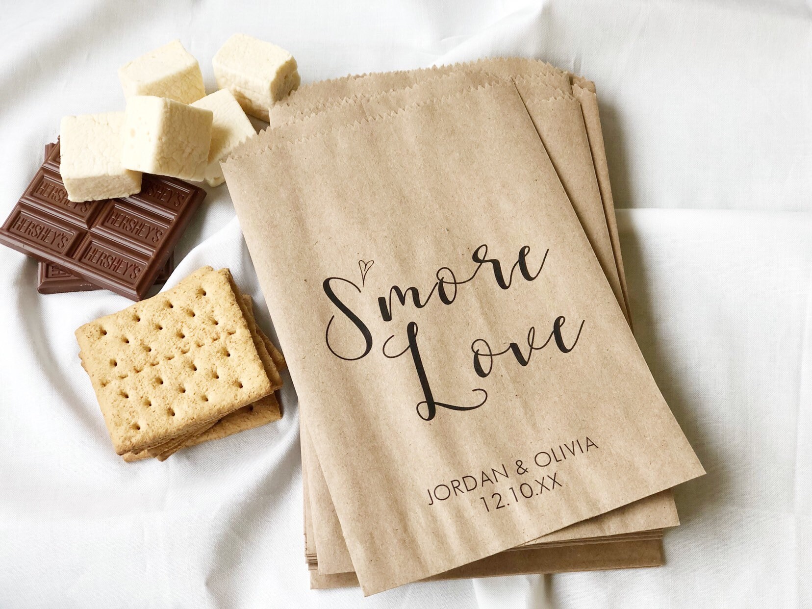 S'more Love Wedding Favor Bags Personalized for Your Etsy