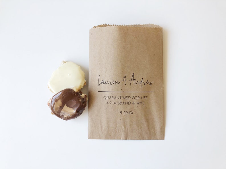 Wedding Favors Custom Treat Bags Goodie Bags Name Bags Etsy