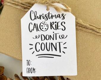 Christmas Gift Tags - Baking Christmas Tags - Christmas Gift Humor - Holiday Tag Bundle - Printed Tags - Set of 24