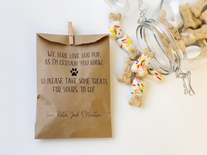 Wedding Doggie Bags Dog Treat Bags for Wedding Doggie Bags Etsy