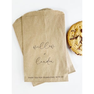 Wedding Favor Bags, Wedding Welcome Bags, Custom Wedding Favors, Wedding Favor Bags for Candy, Personalized Name Favor Bag, Sets of 25