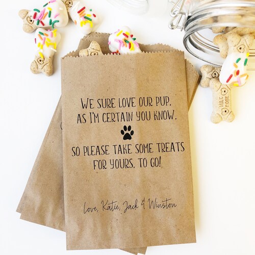 Wedding Doggie Bags Doggie Bags Dog Treat Bags for Wedding Etsy Australia