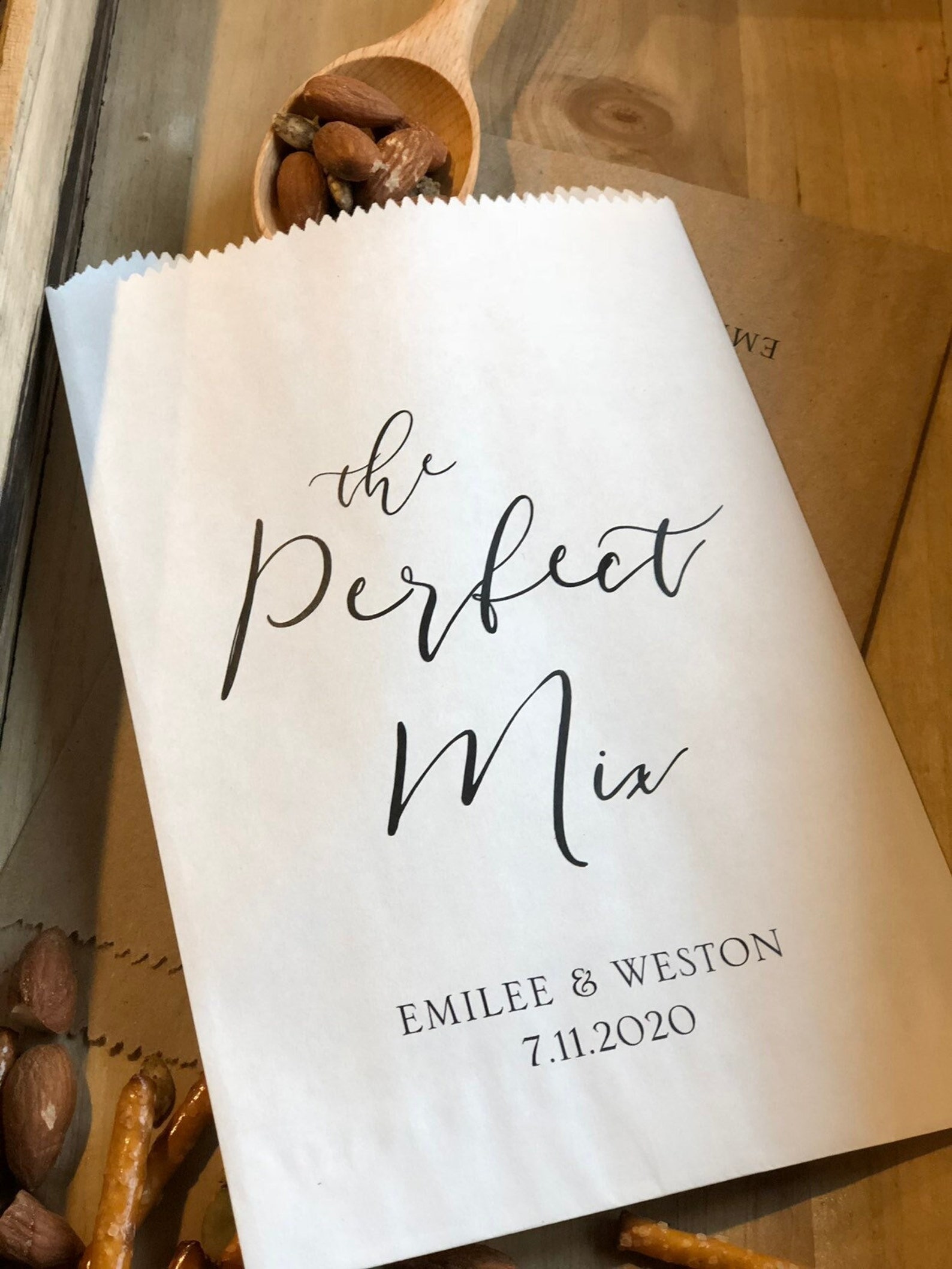 Wedding Trail Mix Bags the Perfect Mix Trail Mix Bar Bags Etsy