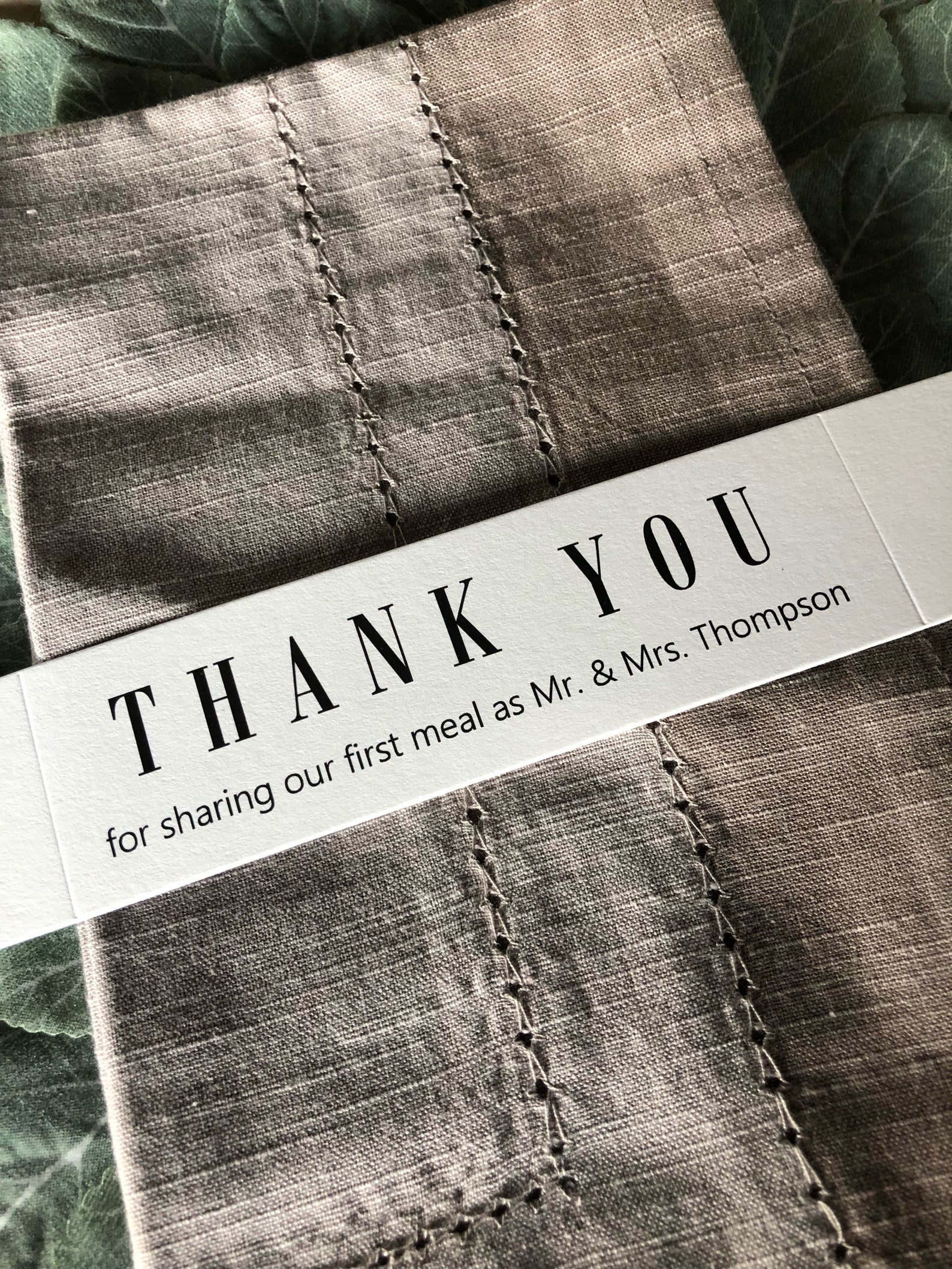 Napkin Wraps for Wedding or Anniversary Linen Bands Napkin - Etsy