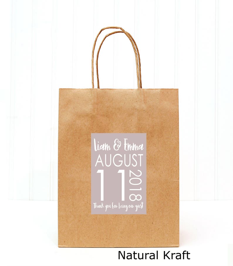 Goodie Bags Hotel Wedding Welcome Bags Wedding Guest Snack Bags set of 10 Personalized Favor Bags Elegant Wedding Welcome Bags