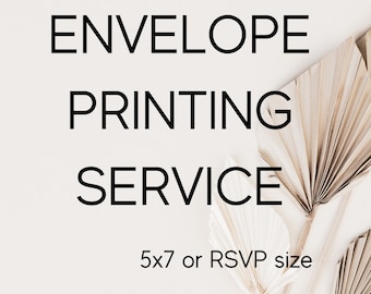 Custom Wedding Invitation Envelope Printing Service