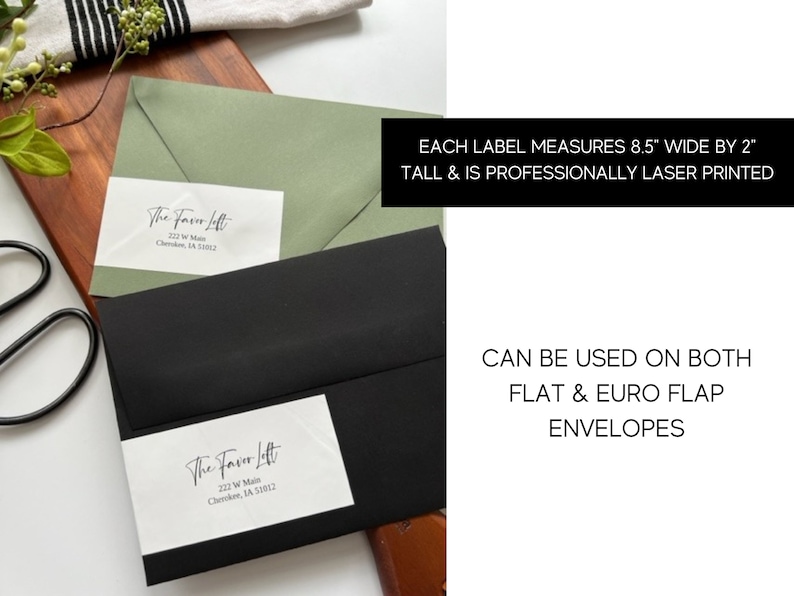 Printed Wrap Around Wedding Address Labels Envelope Addressing Fold Over Address Stickers Address Labels Invitation Labels 20 image 2