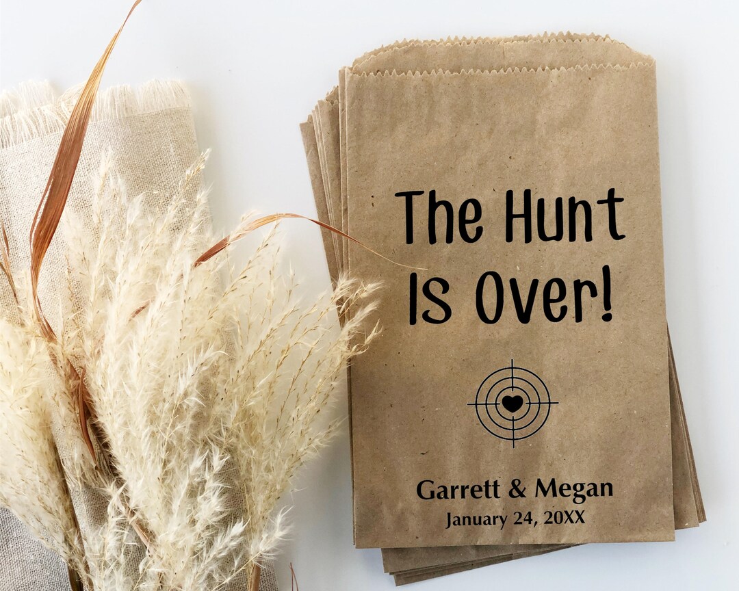 Hunting Theme Favor Bags, Country Wedding Favors, Rustic Wedding Candy ...