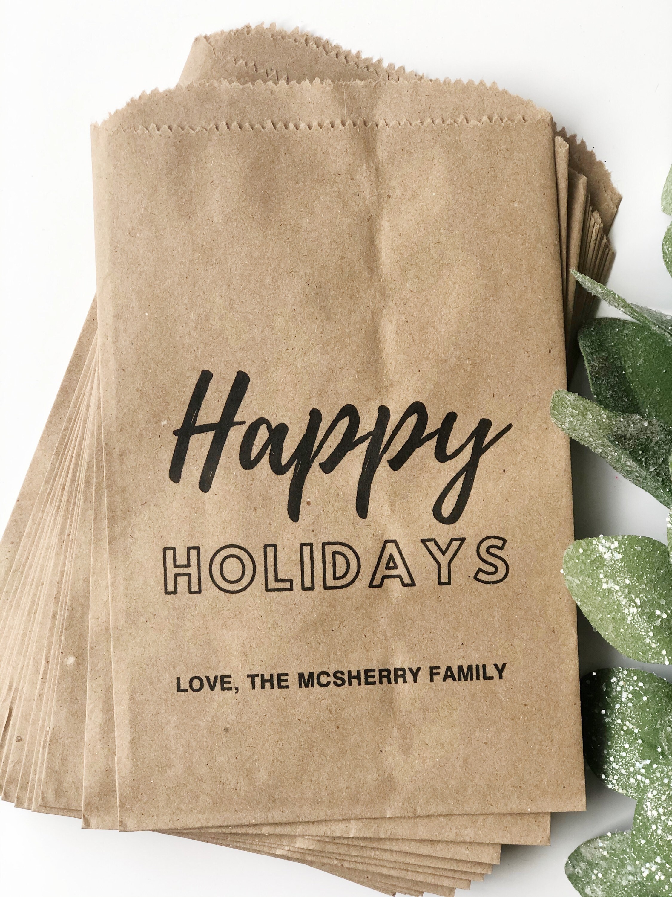 Holiday gift bags Corporate Holiday Treat Bags holiday | Etsy