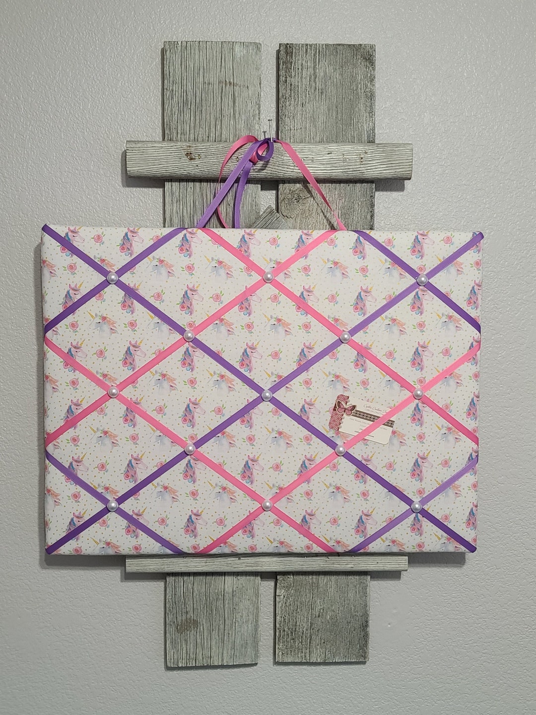 Fabric Memory Board / Picture Display / Fabric Photo Board / Hair Bow