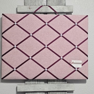 Fabric Memory Board / Vision Board / Photo Board / Goal Board / Motivation Board / Dream Board / Message Board / Berry Linen Memo Board