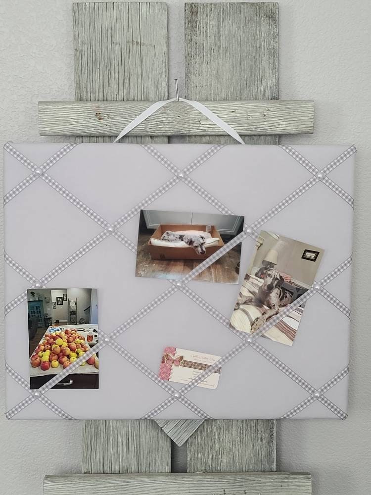 Fabric Memory Board / Ribbon Board / Photo Board / Etsy