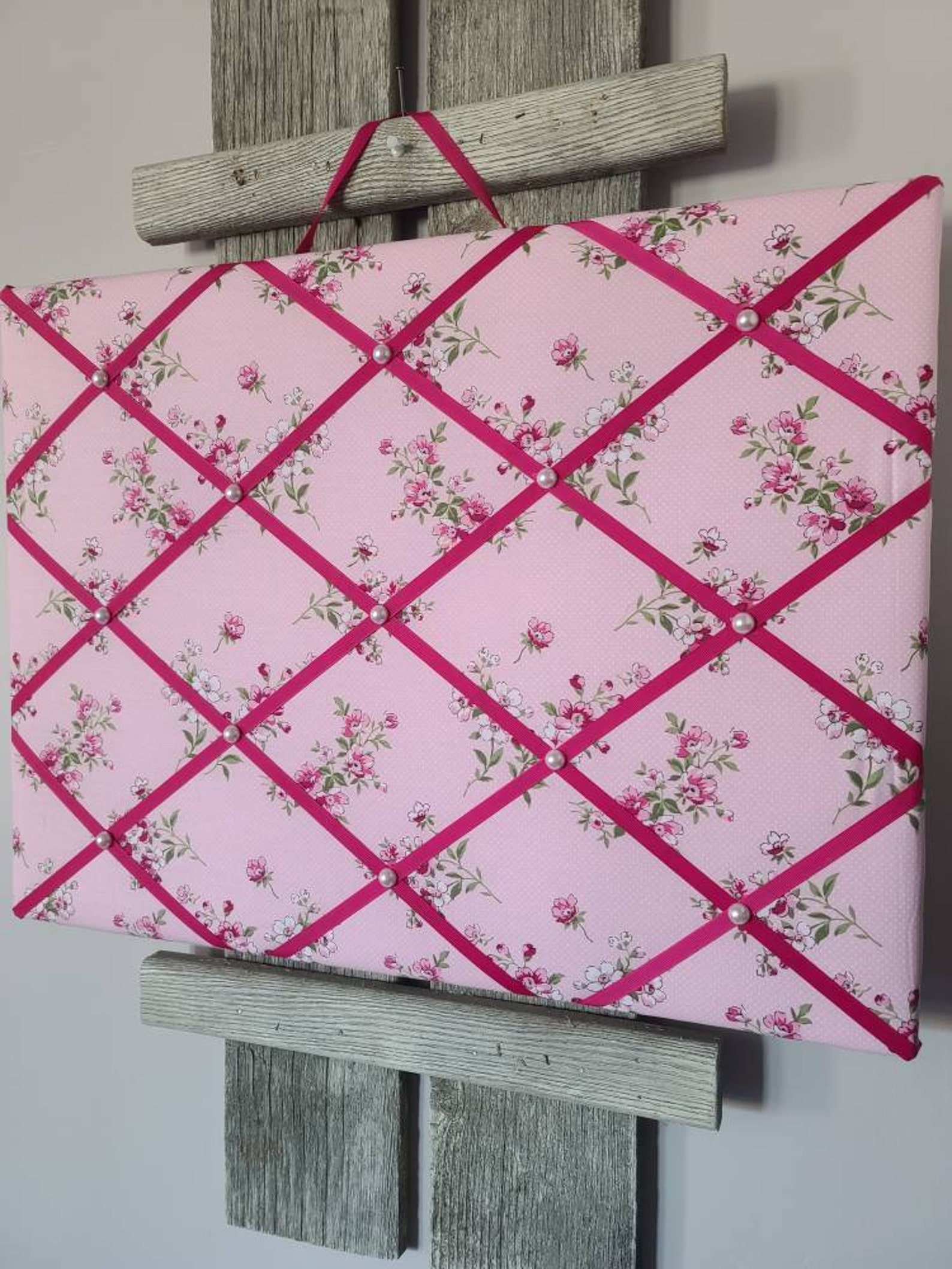 Fabric Memory Board / Fabric Photo Board / Photo Display / Etsy
