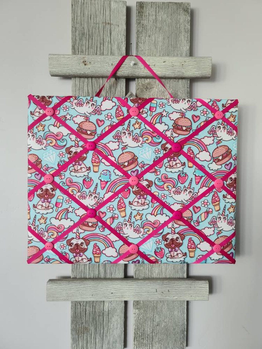 Fabric Memory Board / Picture Display / Fabric Photo Board / Hair Bow