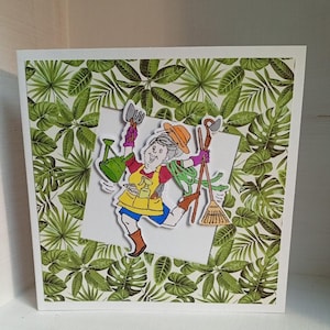 Carte artisanale occasions diverses "Passion jardinage"