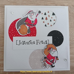 Greeting card “Santa Claus madness”