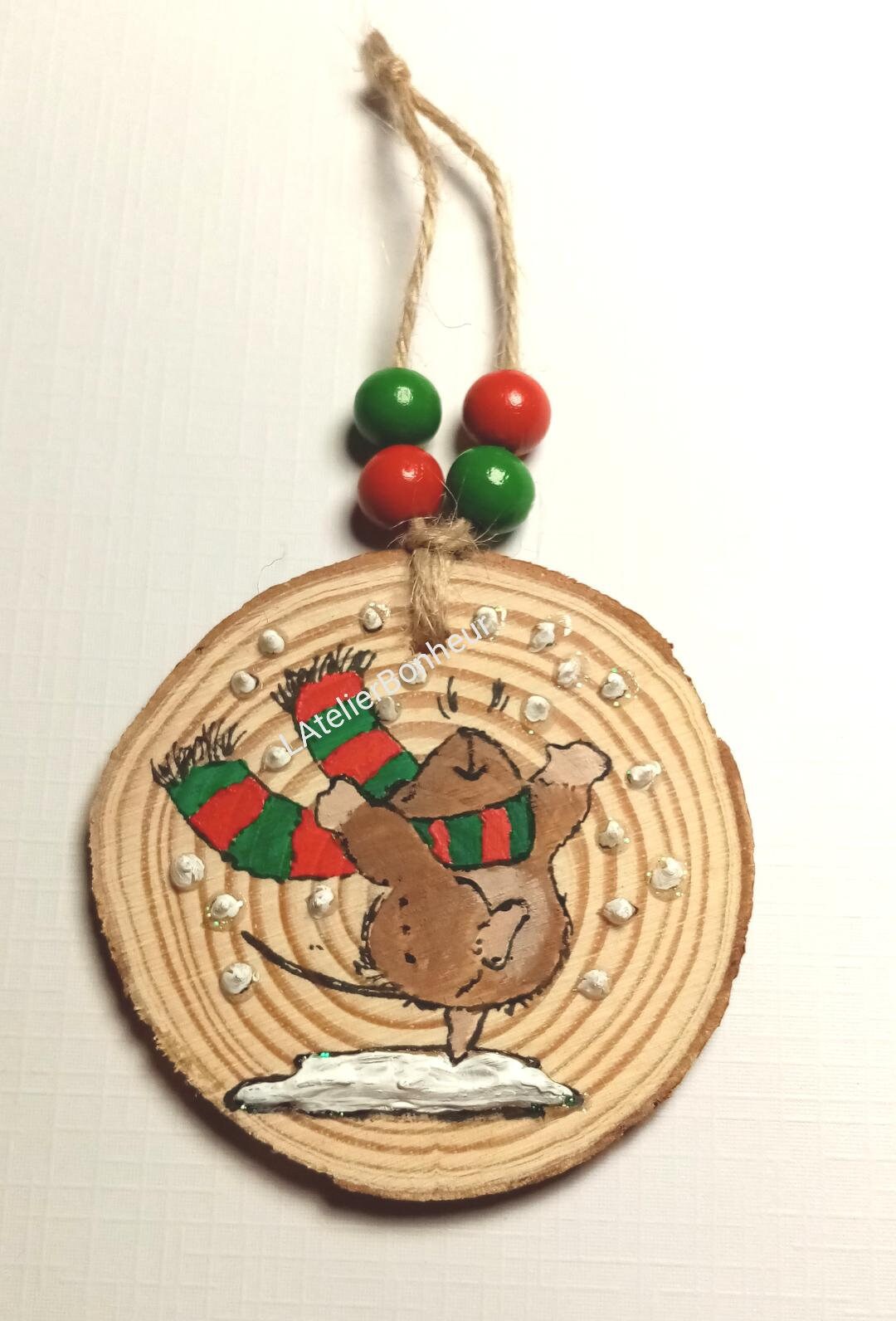 Suspension en Bois Décoration de Noël