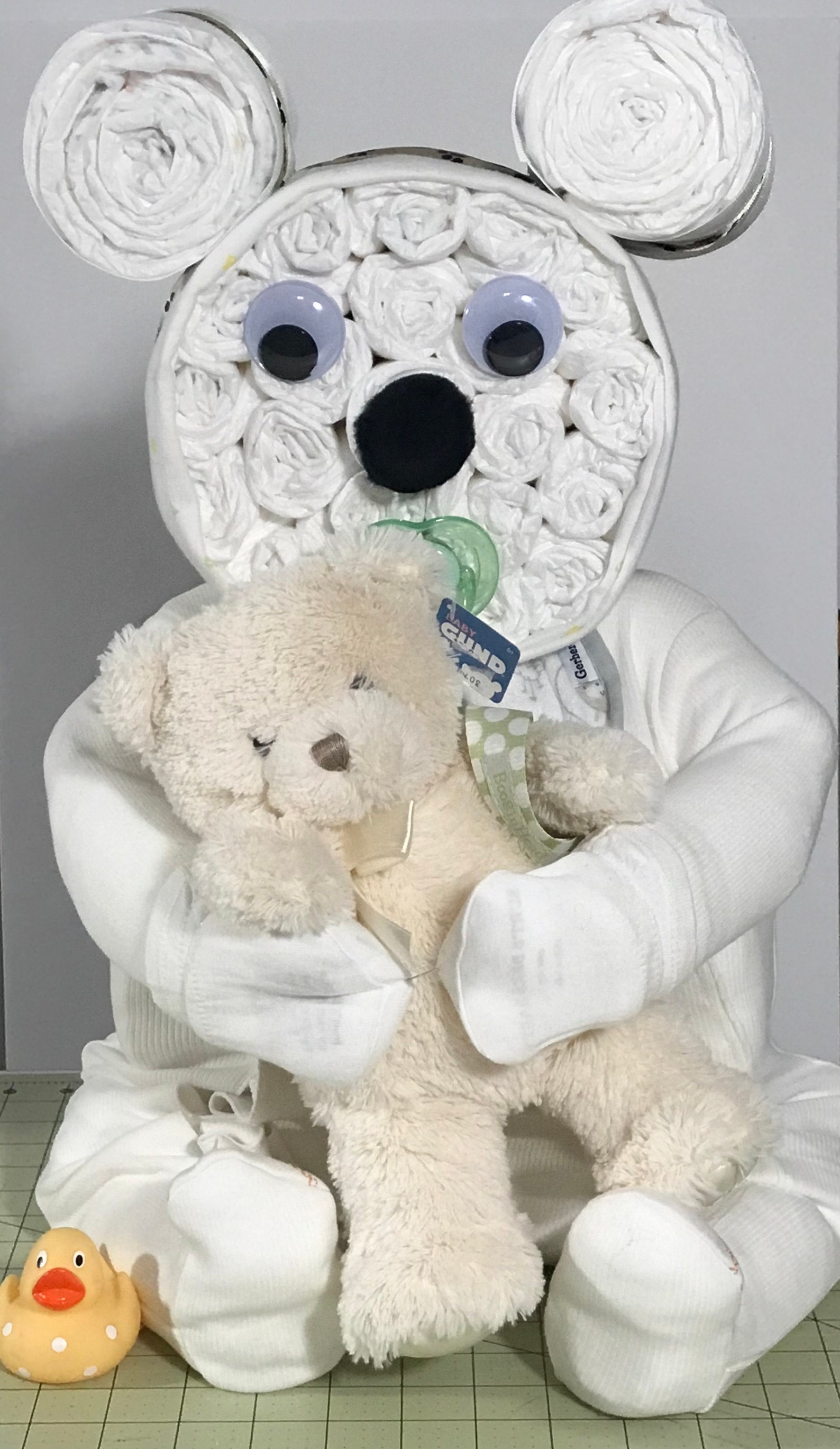 Custom Diaper Teddy Bear Teddy Bear Baby Shower Gift Teddy Etsy