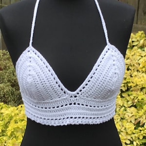 Handgemachte häkeln Bralette Neckholder-Top