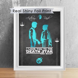 Nerdy Gift For Boyfriend | Star Wars Anniversary Gift For him | 8"X10" Star Wars Print | Birthday Gift For Husband | I Love You I Know