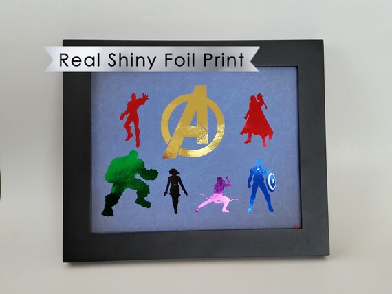 Marvel Avengers Print Avengers Wall Decor Avengers Wall Art Marvel Nursery Decor Avengers Poster Avengers Birthday Gift 8 X10 Print