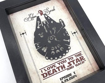 5x7 Star Wars Gifts For Men, Gifts For Husband 1, 5, 6, 10, 20, 25 Year Anniversary Gift, Wedding Gifts, Gift For Boyfriend, Wife Gift,