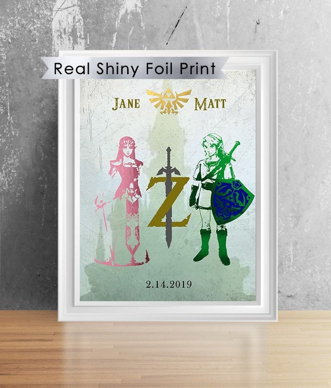 FOIL Art Prints A5 Zelda x Link TOTK – lisabaggy